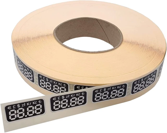 Étiquettes Adhésives De Prix Pour Distributeurs - Tabac, Bar, Cigarettes - Segnaprezzi - Fabriqué En Italie