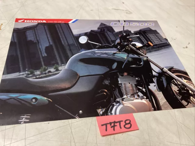 Honda CB500 moto 500 CB prospectus catalogue brochure de vente publicité