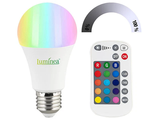 Lot De 2 Ampoules LED E27 Avec Détecteur De Mouvement - 15W (1500 Lm) - 3000K (blanc Chaud) - Marque Luminea