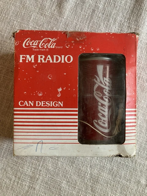 Radio Réveil AM/FM Horloge Coca Cola vintage