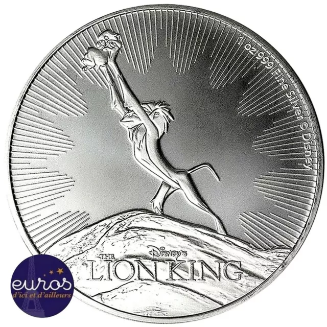 NIUE 2020 - 2$ NZD Le Roi Lion™ - Rafiki - 1oz argent - Disney™ (2)