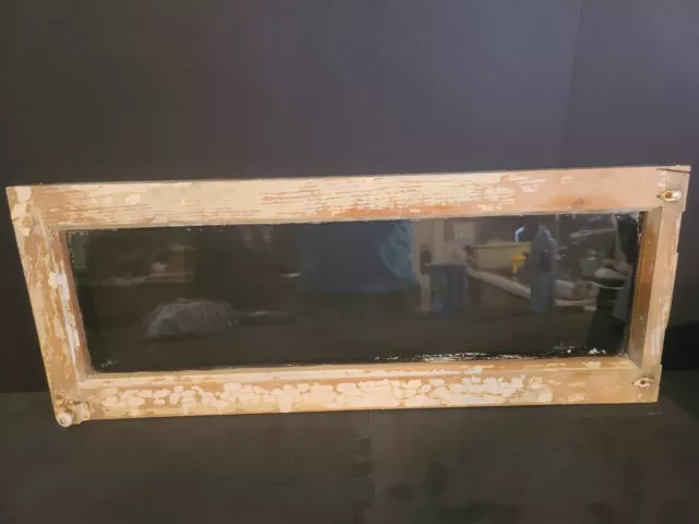 CLEAR Glass VTG Transom/Light or Cabinet Window 30-3/4" X 12" Outside Dimensions