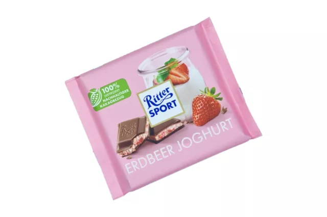 4x/8x Ritter Sport Strawberry Yoghurt chocolate 🍫 from Germany ✈ TRACKED