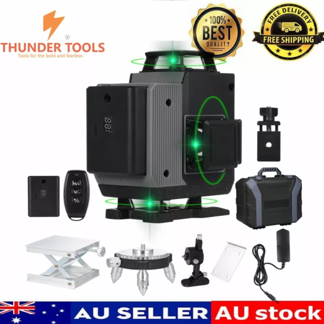 Thunder Tools 16 Lines Professional Laser Level 4x360° 4D Green Cross Line