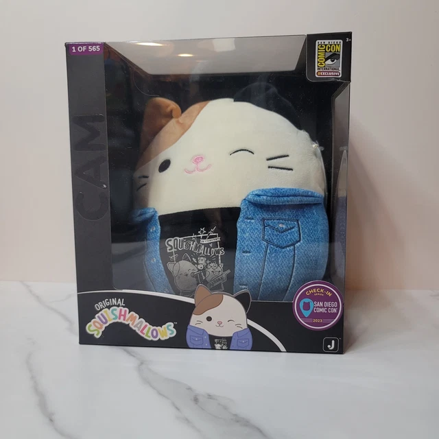 SDCC 2023 EXCLUSIVE Jazwares Checkin Series Cam The Cat Squishmallow