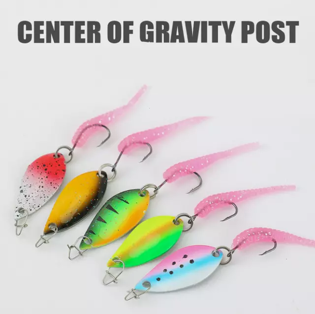 10PCS/set Fishing Lure Metal Spinner Bait Bass Tackle Crankbait Spoon Trout Hook