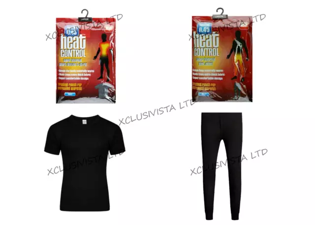 Mens Thermal Long Johns Top Bottom Underwear Trouser TShirt Set Full Half Sleeve 2