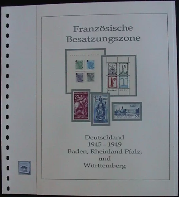 Französische Besatzung 1945 - 1949  Vordruck farbig TOP alle Bilder in Beschr.