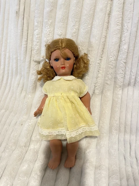 Poupée Ancienne Bella – Rhodoïd, 35 Cm, Années 1950, Superbe état
