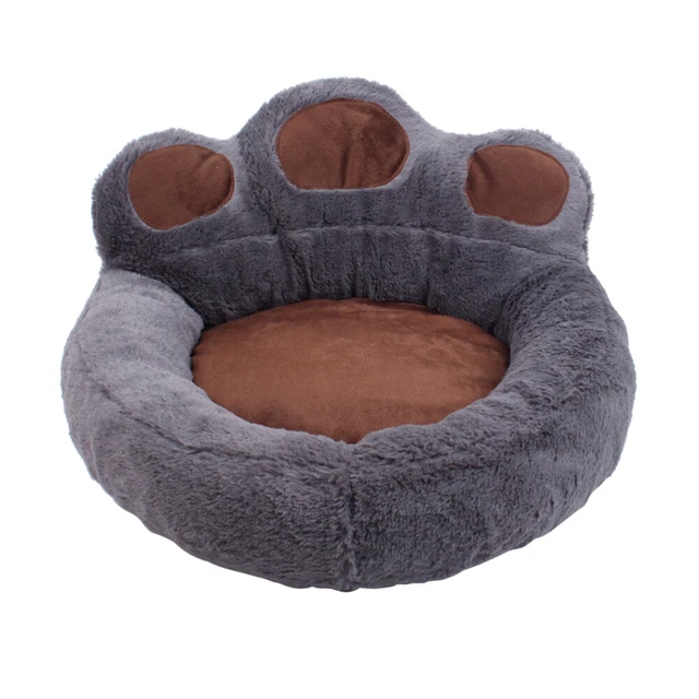 Patas de oso mascota perro cama de gato nido de perrera cálido suave abrazo