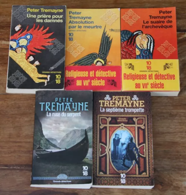 PETER TREMAYNE - LOT DE 5 LIVRES - 10/18 - De 2004 à 2018 - BON ou TRES BON ETAT