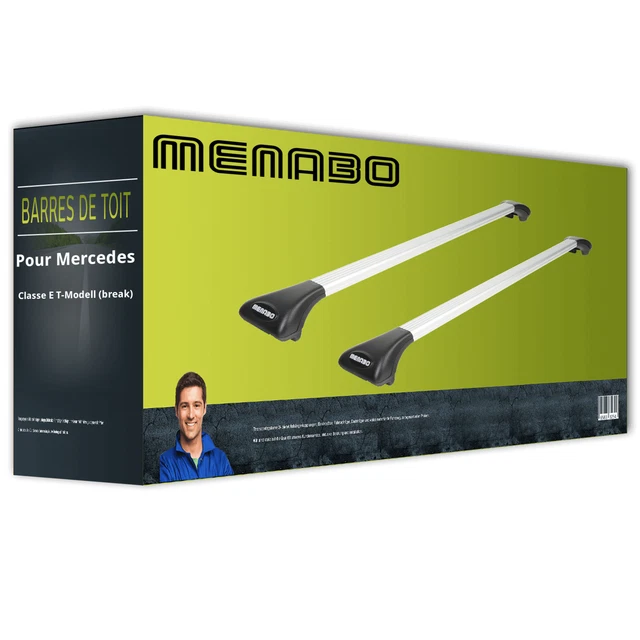 Barres De Toit Aluminium Pour Mercedes Classe E Break W212 - Max 75 Kg, France