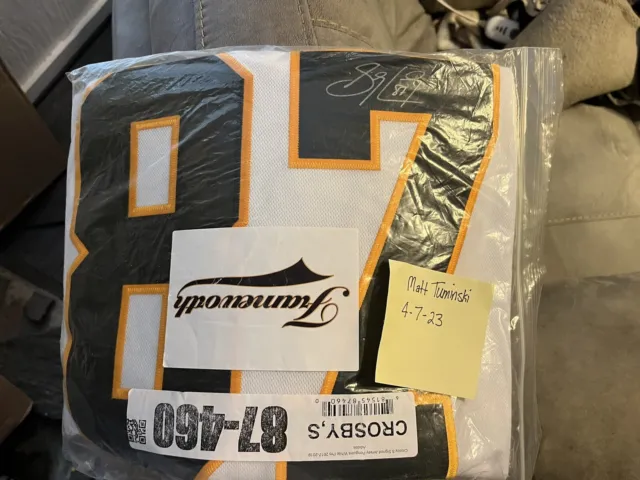Sidney Crosby Frameworth Pro Jersey Signed Pittsburgh Penguins