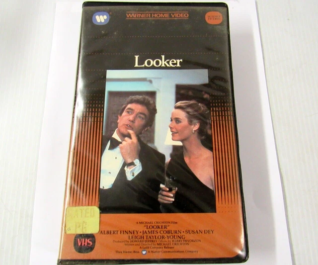 LOOKER (VHS) Susan Dey Albert Finney SciFi Thriller Big Box