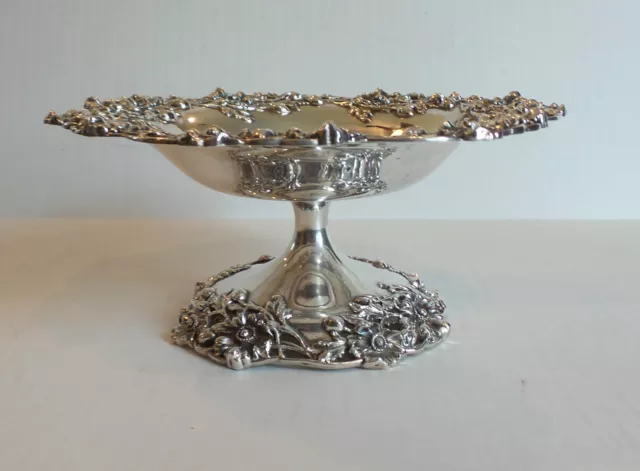 GORGEOUS AMERICAN STERLING SILVER TAZZA, BLACK, STARR & FROST, NEW YORK , c.1890