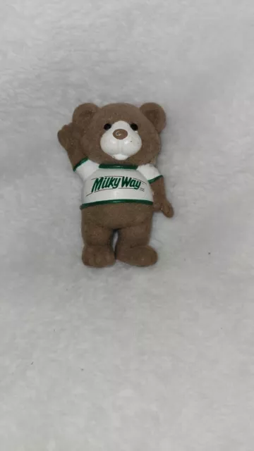 Vtg 1987 Mars Chocolate Chums M&M's Milky Wau Snickers Flocked Bear Figures toy