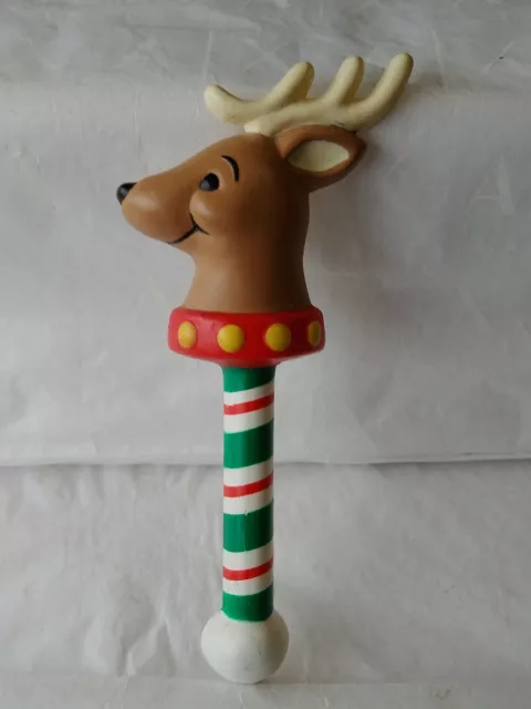 Hallmark Cards Inc. Reindeer on a Pole Lapel Pin Christmas Marked HMK.CDS