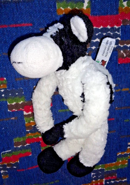 Sto2/ Doudou Peluche Creations Dani Vache Blanc Noir 30 Cm Tbe
