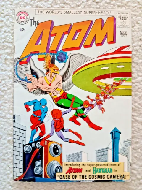 DC  The Atom # 7 Lower Grade 1st Atom Hawkman Team Up