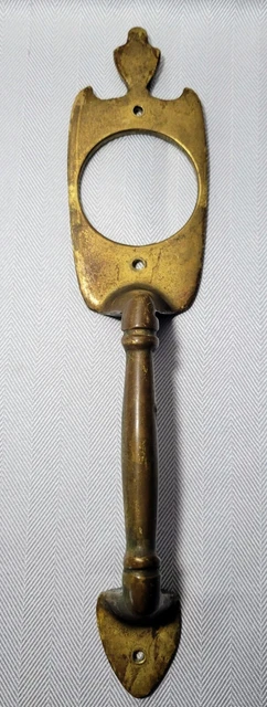 Antique Vintage Passage Door knob handle Solid Brass  No Lock