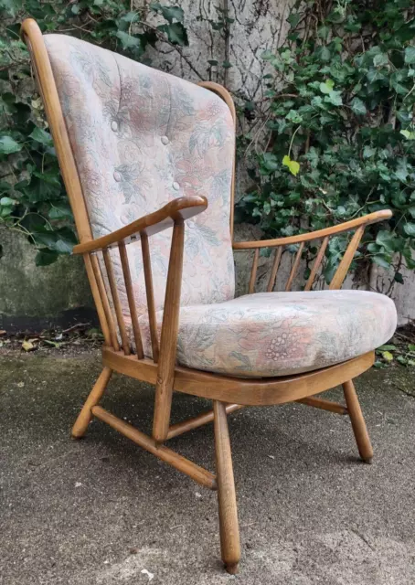 Vintage Ercol Armchair / Lounge Chair - Furniture Retro Highback Windsor Cool