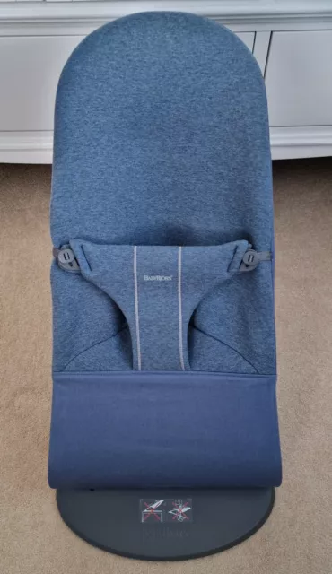 BabyBjorn Bouncer Bliss, Dove Blue, 3D Jersey, Hardly Used, RRP £209.00