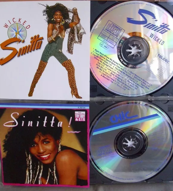 Sinitta- Same/ Wicked- TELDEC Germany 1987/89- 2 CDs WIE NEU