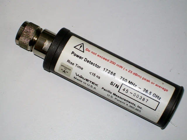 WAVETEK GIGATRONICS power sensor detector 17266 750 mhz 26.5 ghz 15 ns.