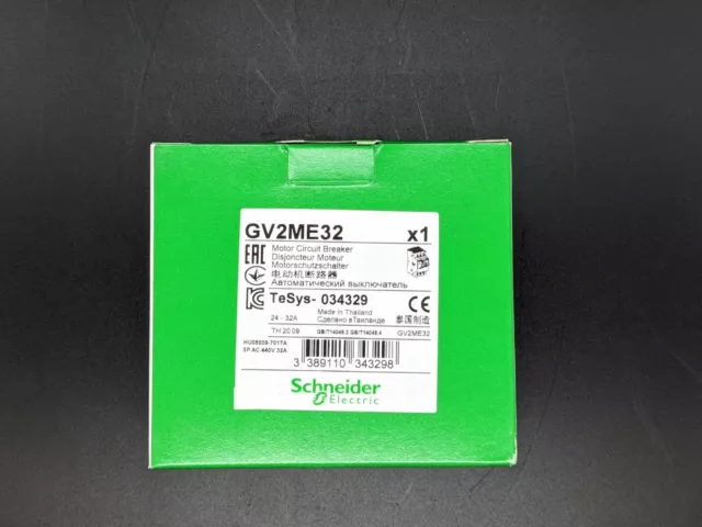 Square D Schneider Electric GV2ME32 Manual Starter 24-32 Amps