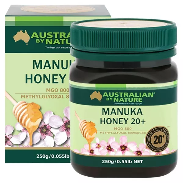 New Australian By Nature Bio-active Manuka Honey 20+ MGO 800+ 250G