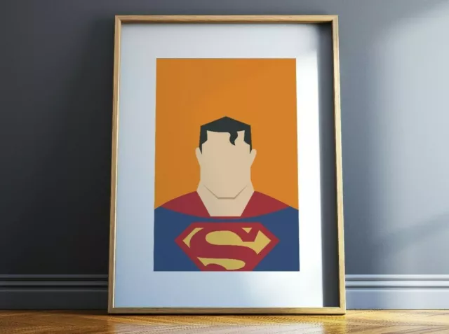 Superman Inspired poster Superman Poster Superman Print DC Comic Clark Kent Art