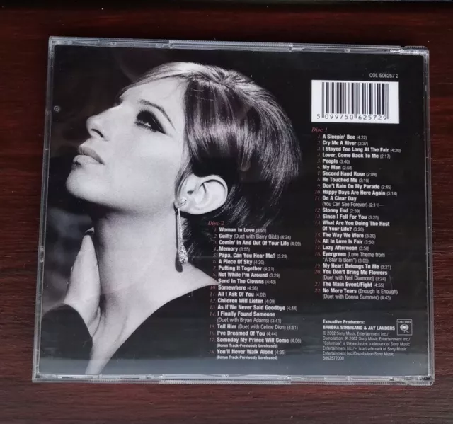 Barbara Streisand: The Essential Greatest Hits of Barbra Love Songs 2 CD Box Set 2