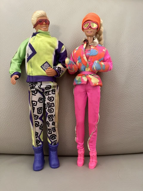 BARBIE E KEN Mattel Vintage 1990 Snow/ Sci EUR 178,99 PicClick ES