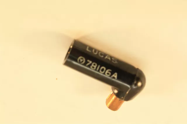 Lucas 78106A Spark Plug Wire End for Solid Core    Original   NOS    Embossed