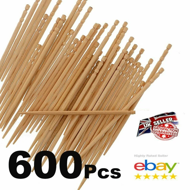 WOODEN STICK TOOTH Picks Dental Floss Dental Care Hygiene Cocktail ToothPicks £2.20 PicClick UK