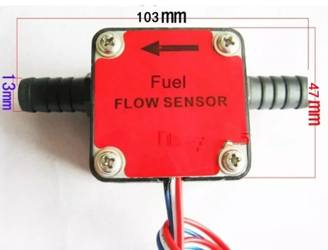 NEW 13mm Gear flow sensor Liquid Fuel Oil Flow Sensor Counter diesel gasoline