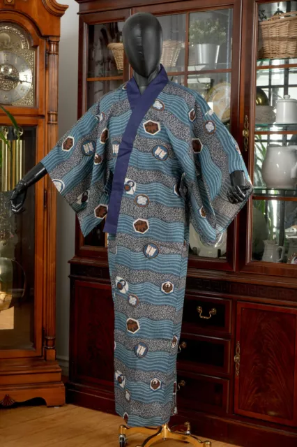 Dear Vanilla Japanese Juban Undergown Men's Kimono Authentic Vintage Japan Made