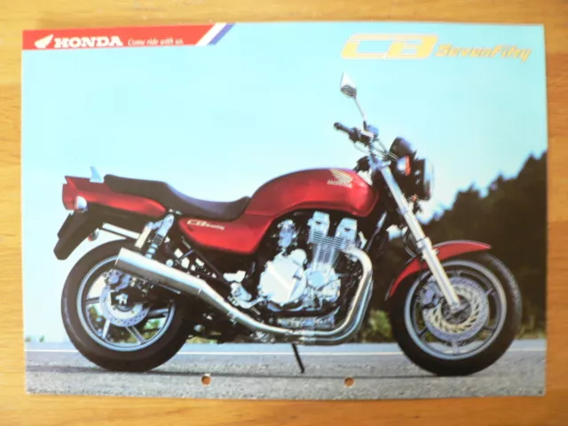 Honda Brochure Prospekt Folder Cb Sevenfifty Dutch 6 Pages Ph510