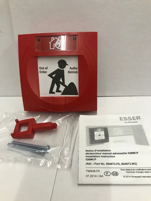 Déclencheur Manuel Adressable IQ8 MCP Avec IA, Membrane, Isolateur De Court Circuit