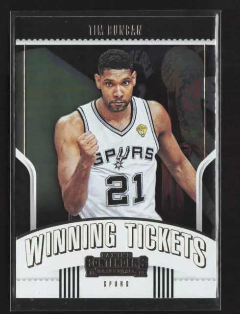 2018-19 Panini Contenders Winning Tickets Tim Duncan #22 San Antonio Spurs