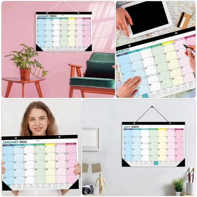 Calendario Da Parete 2025 PRIMUS PRINT XXL - 4 Mesi Per Blocco, Con Festivit&agrave;, 32x98.7cm