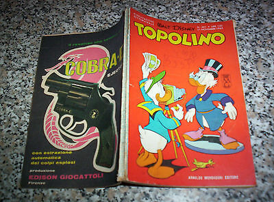 Topolino Libretto N.521 Mondadori Originale Disney Mb/Ott Con Bollino E Cedola