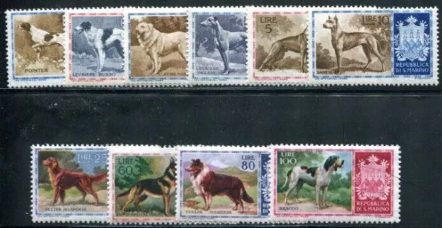 San Marino 1956 547-556 ** Postfrisch Satz Hunde (I1940
