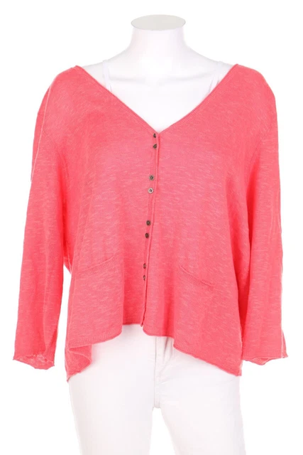 EILEEN FISHER Cardigan Oversize Linen XXXL pink