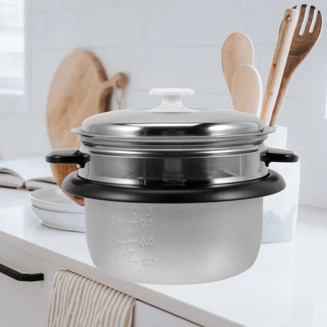 Rice Cooking Insert Rice Cooker Liner Vegetable Steamer Pot Plug-in 9