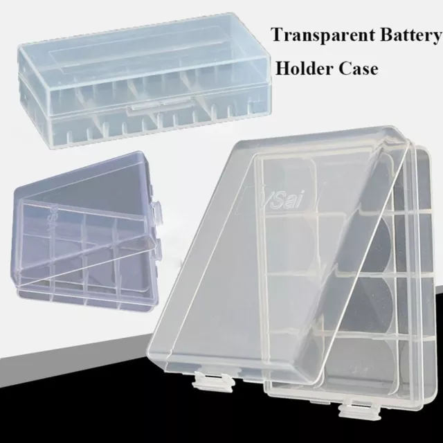 Anti-slip Battery Case Plastic Battery Holder Storage  18650 Battery