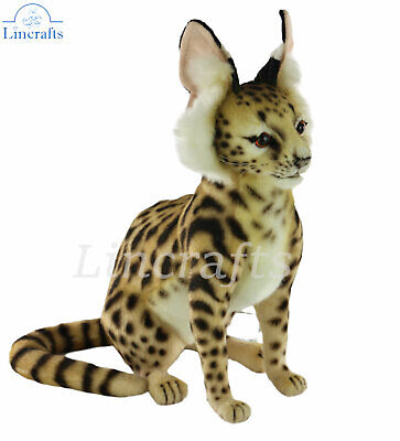 Hansa African Serval Cat  7372 Soft Toy Sold by Lincrafts Established 1993 