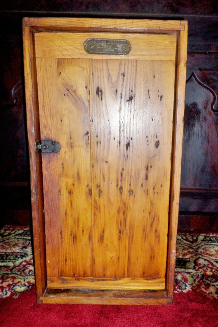 Antique Mercantile Display / Showcase Miller Lock Co 25.75" Philadelphia Oak