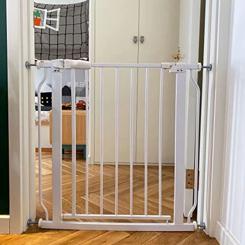 Easy Walk-Thru Safety Gate for Doorways and Stairways with 29.1 - 33.8 inch