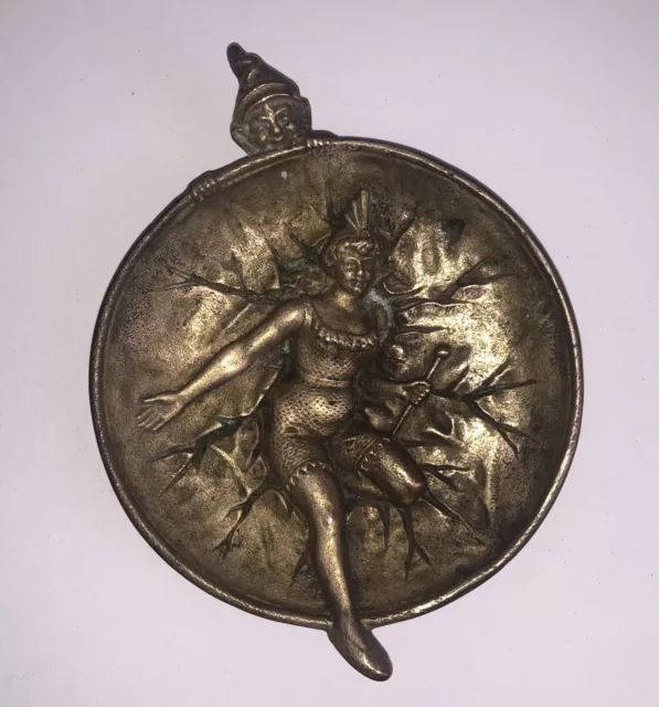Ashtray or Empty Pocket BRONZE Art Deco Antique Vintage Women's Cup
